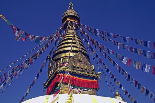 Swayambhunath Temple, Kathmandu by Alex Cassels