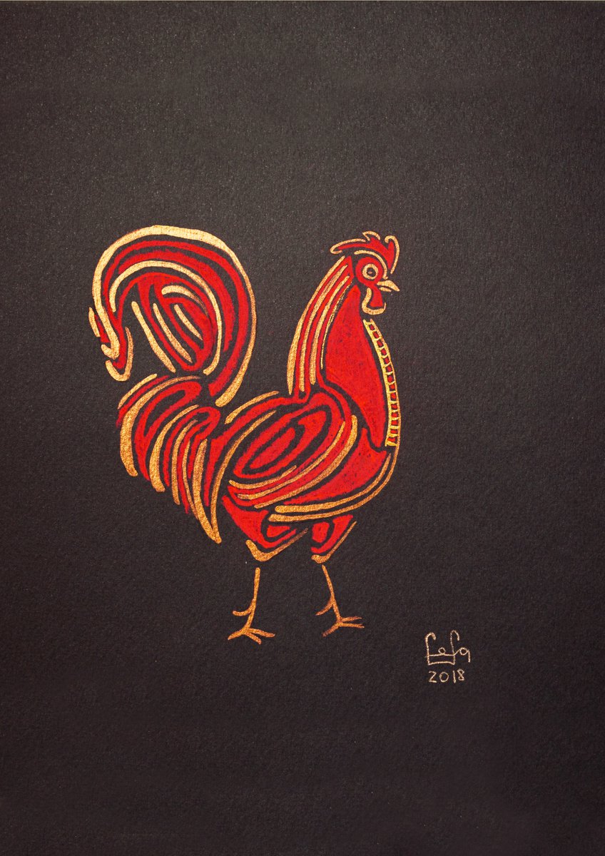 Proud rooster by Fefa Koroleva