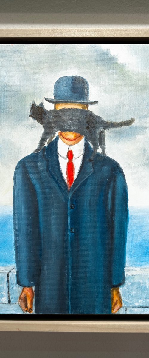 The Feline Enigma: A Magritte-esque Reverie by VICTO