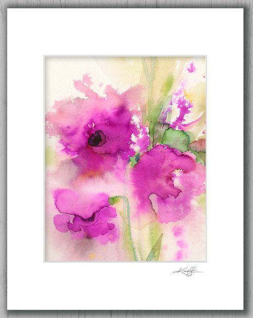 Floral Enchantment 21 - Flower Painting  by Kathy Morton Stanion by Kathy Morton Stanion