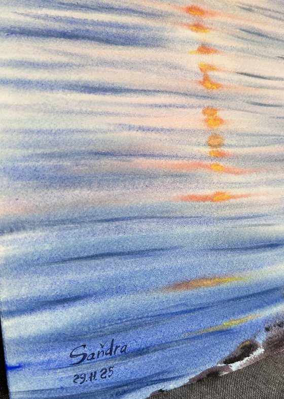 The Aesthetics of a Sunset over the Sea