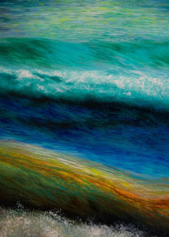 Dream Waves - Abstract Seascape in Oil