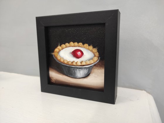 Little Cherry Bakewell tart still life