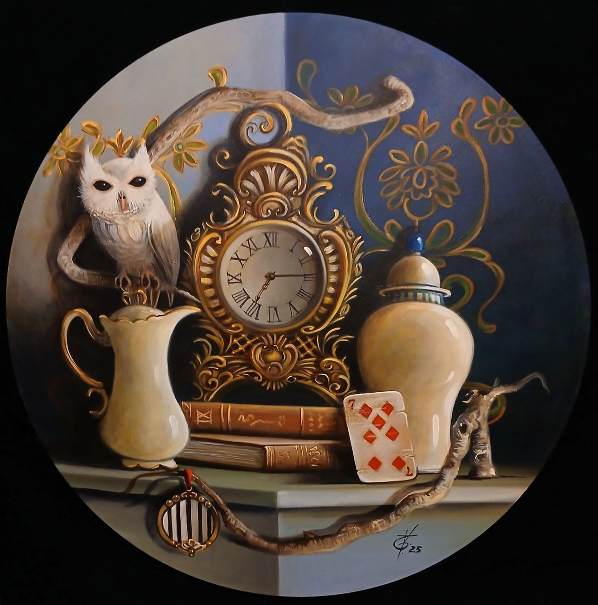 Surrealistic Still Life Acrylic Painting By Valentina Toma