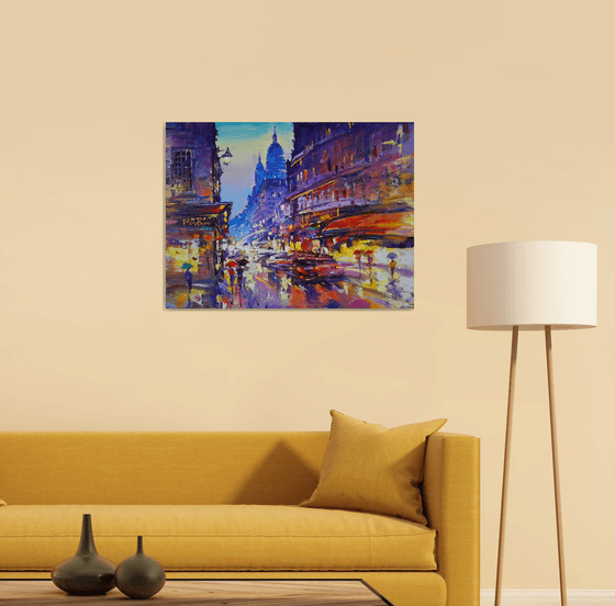 Montmartre Evening Reflections