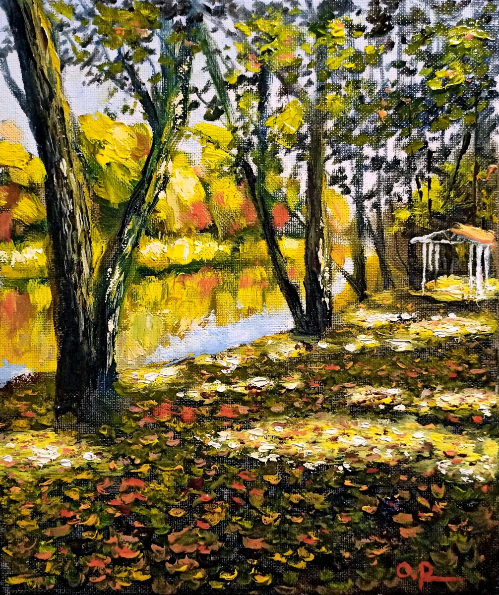 Autumn day by the river by Oleh Rak