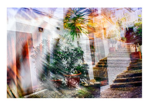 Spanish Streets 13. Abstract Multiple Exposure photography of Traditional Spanish Streets. Limited Edition Print #1/10 by Graham Briggs