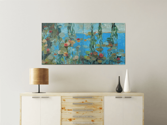 Turquoise Lake (diptych)