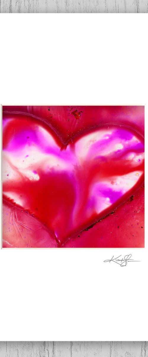 Matted Heart Art 3 by Kathy Morton Stanion