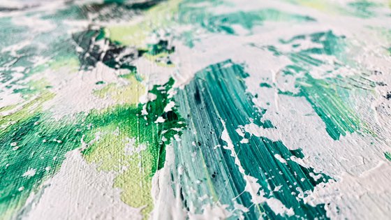 Abstract 6422 green white #3