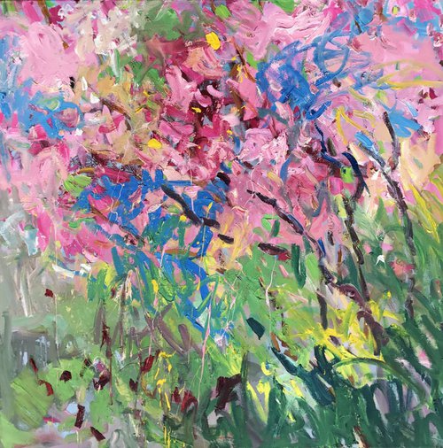 Blossoming garden by Lilia Orlova-Holmes