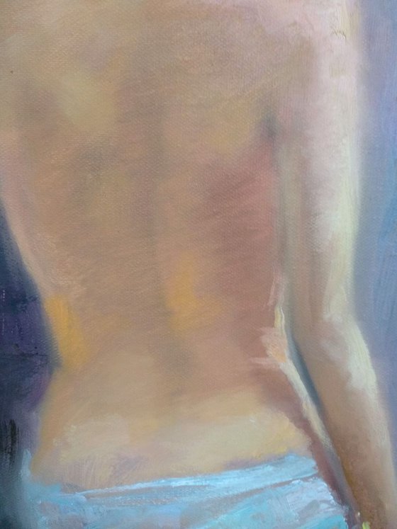 Erotic Nudity Naked Woman Figure Sexy Girl Modern Art