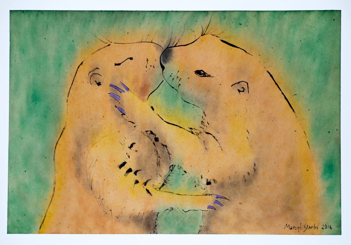 Disguised as a Prairie Dog I kiss the Whole Existence through you by Marcel Garbi