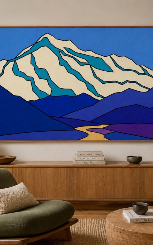 Everest in Blue #18 by Marina Krylova