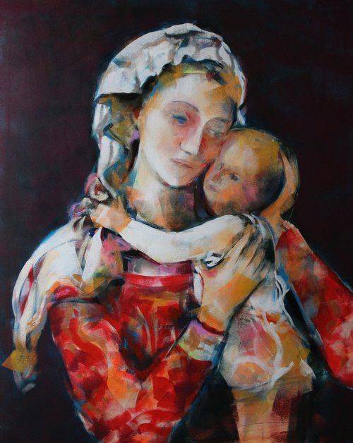 Madonna with child by Marina Del Pozo