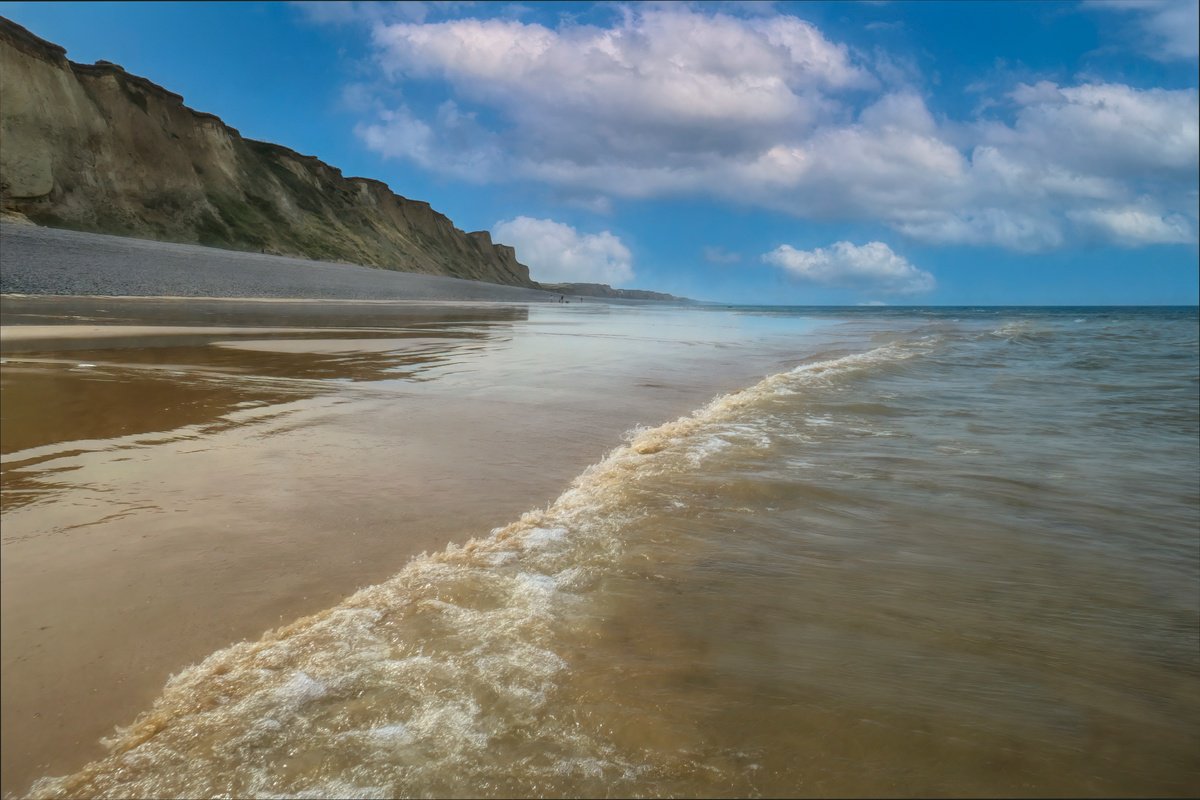 Impressionistic Landscape Photograph By Martin Fry, 21 X 15", Sheringham Beach, Original Artwork