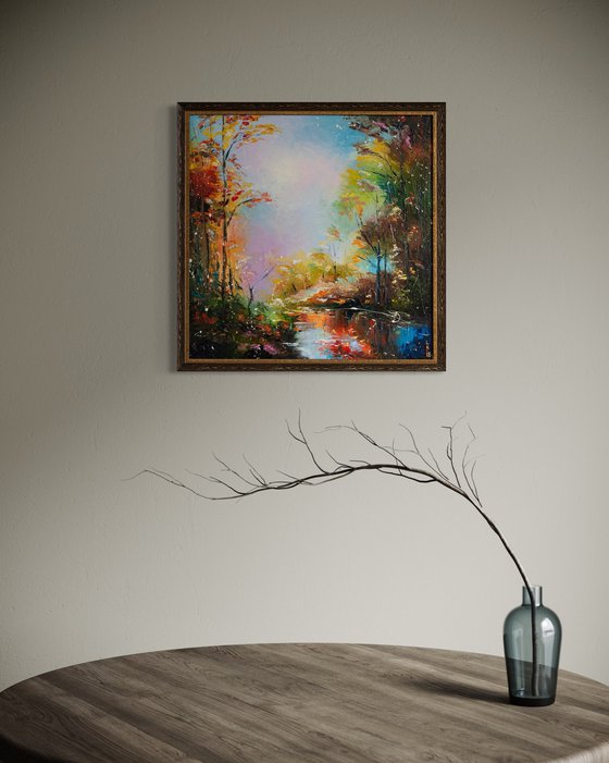Fall forest (framed)