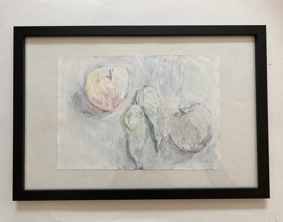 Fruit on white