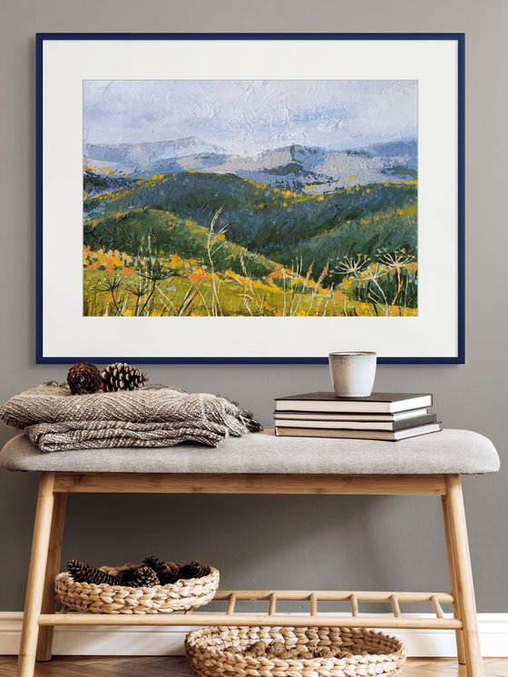 Clouds Over Gold of Grass