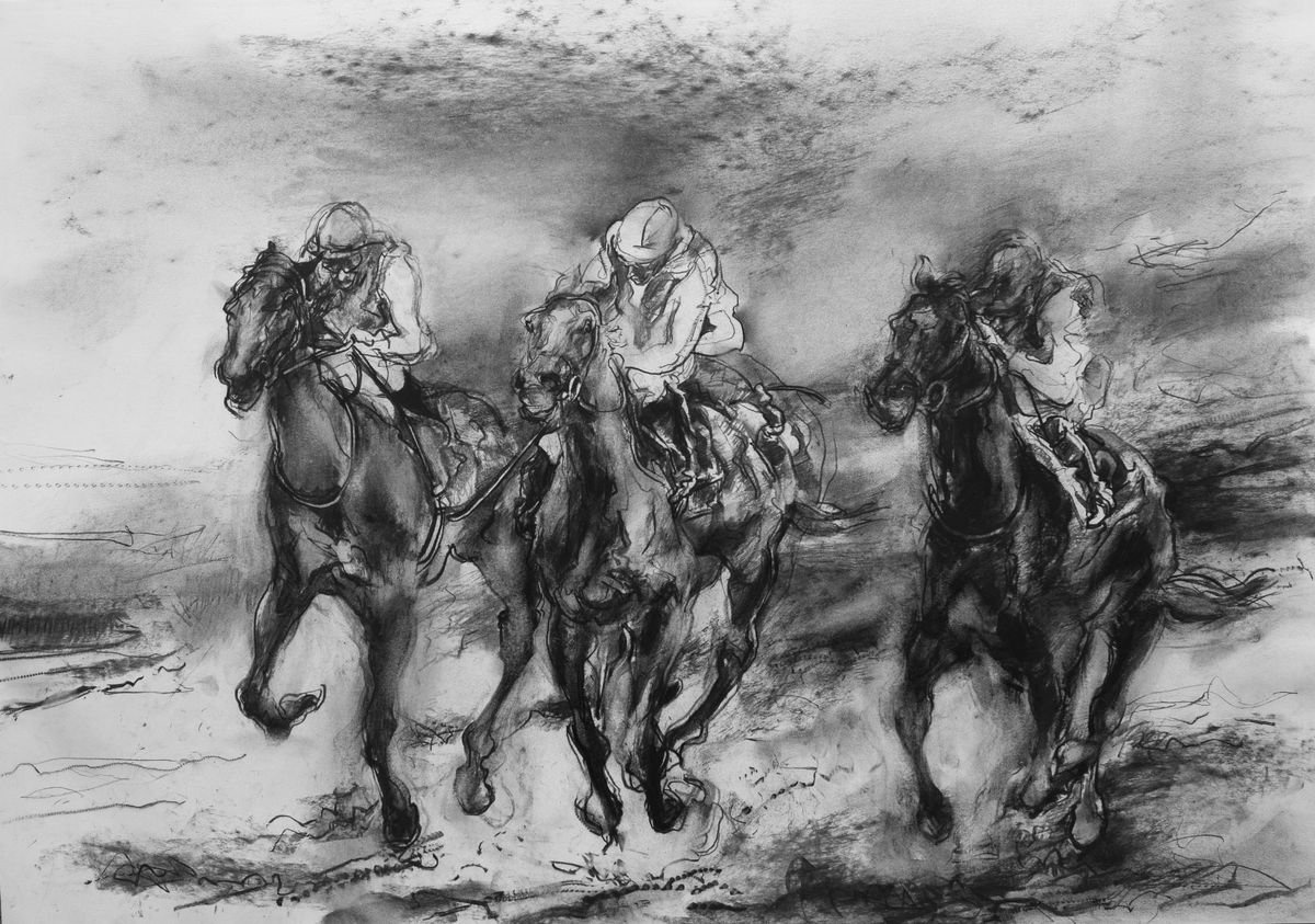 Three Horse Race by Paul Brandford