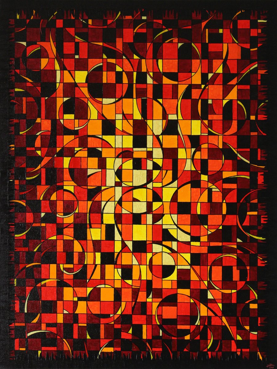 Warm Fragmentation By Jonathan Pradillon, 24 X 31, Artwork For Sale On Artfinder