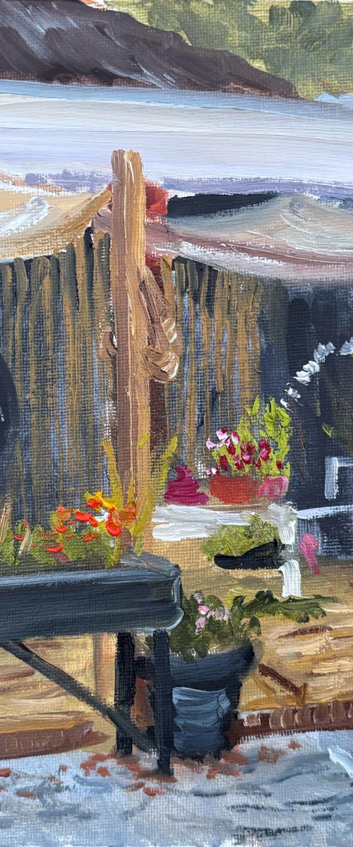 Cozy flowers shop. PleinAir by Dmitry Fedorov