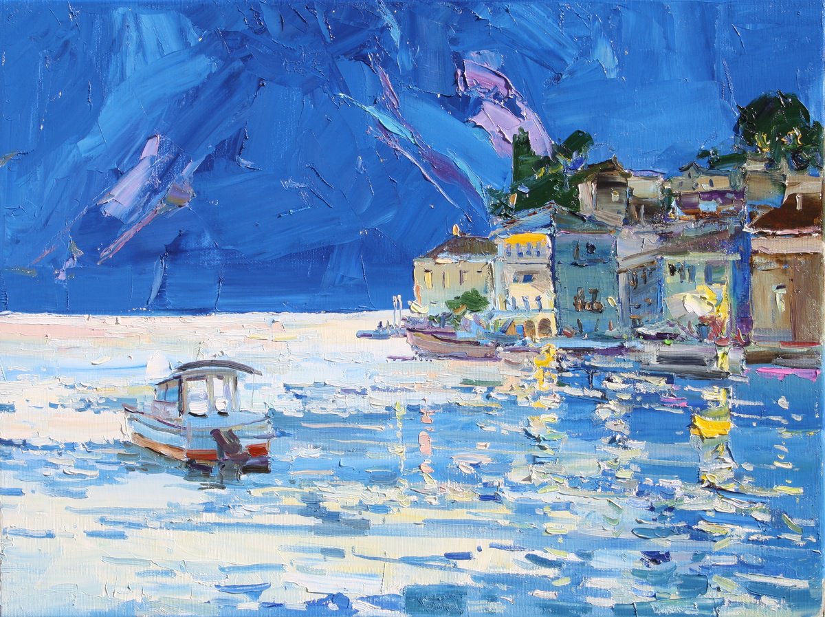 Lake Como By Yehor Dulin, 24 X 18, Artwork For Sale On Artfinder