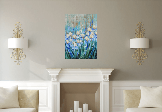 Irises   70x100cm