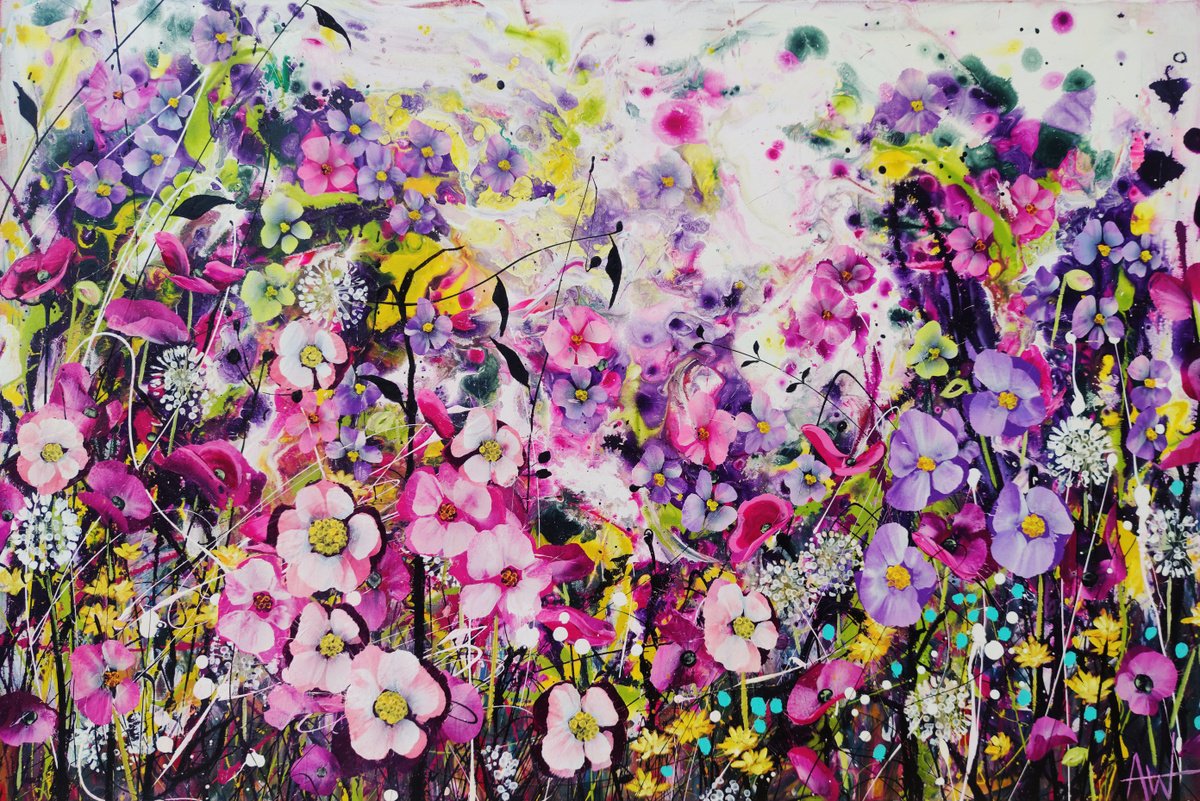 Mulberry Haze By Angie Wright, 47 X 31, Artwork For Sale On Artfinder