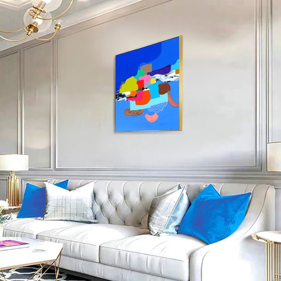 Summer adventure in blue