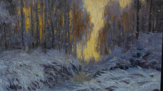 Winter Lace - original winter painting