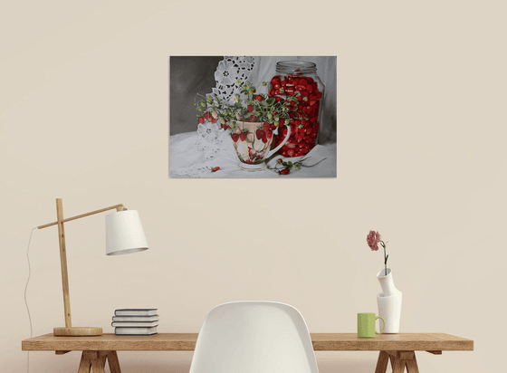 Wild Strawberry Still Life