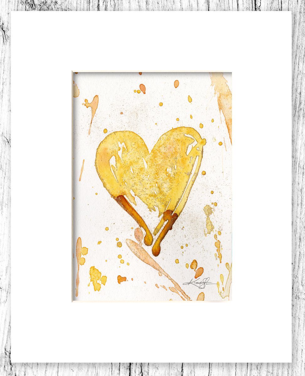 Valentine Heart 48 - Watercolor Painting by Kathy Morton Stanion by Kathy Morton Stanion