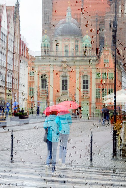 " Gdansk. Rain. Old city " Limited Edition 1 / 15 by Dmitry Savchenko