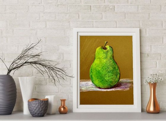 Single Pear- A Still Life