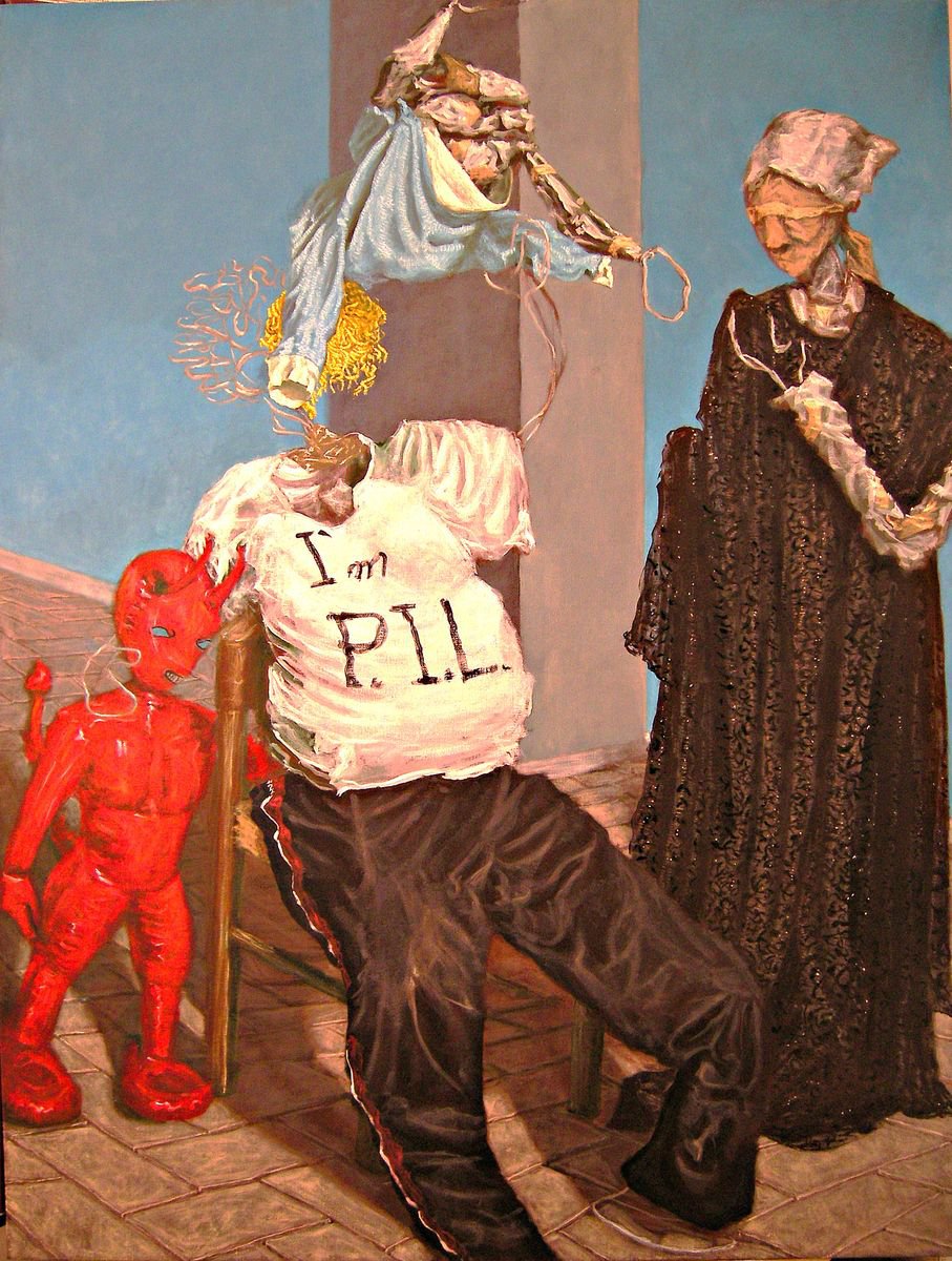 Portrait Oil Painting By Antonio Mele, 56 X 73, Strage Degli Innocenti, Original Artwork