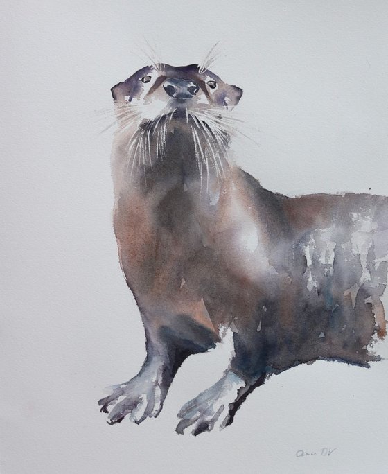 Otter painting “Where”