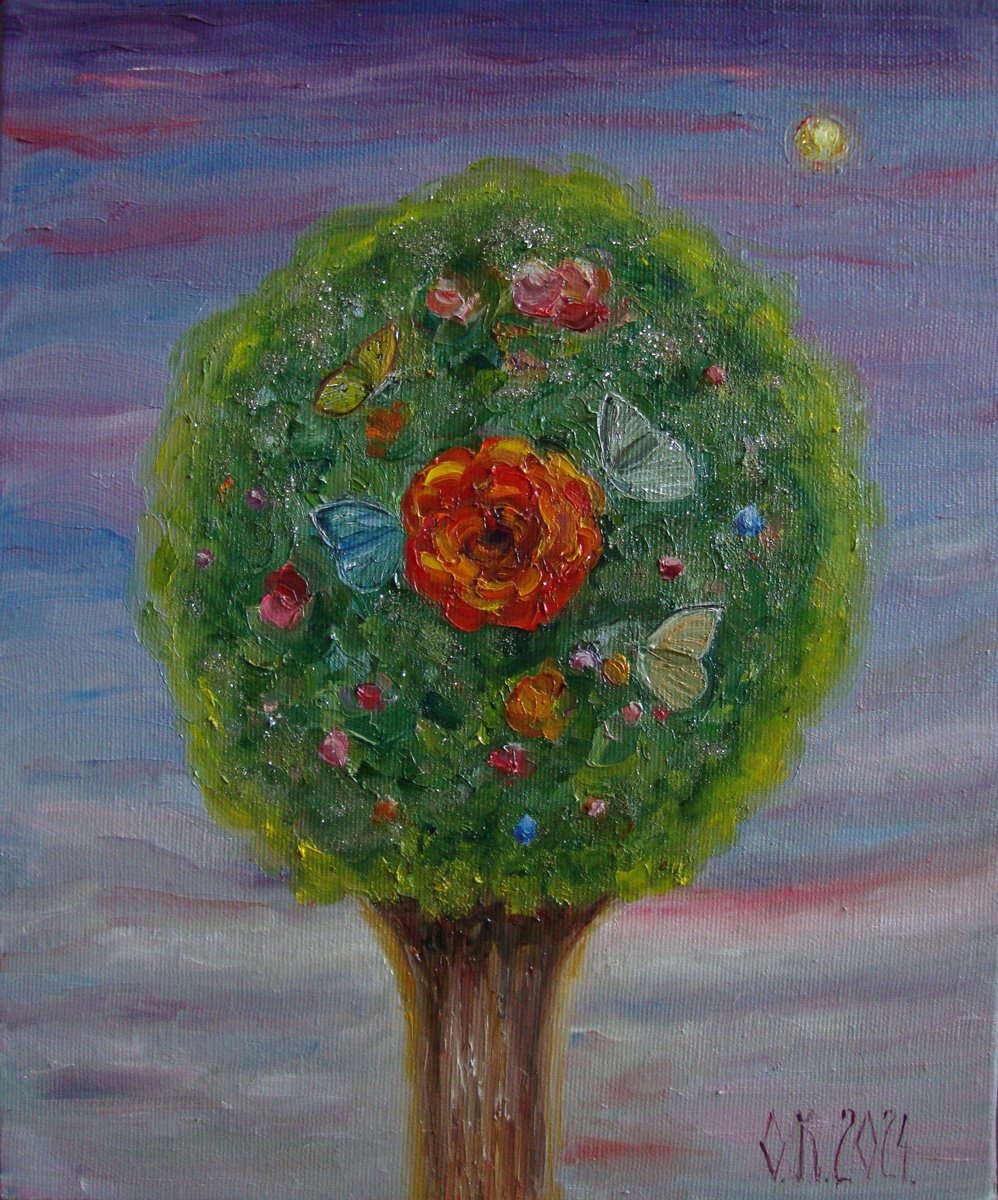 Sparkling tree of joy by Olga Knezevic