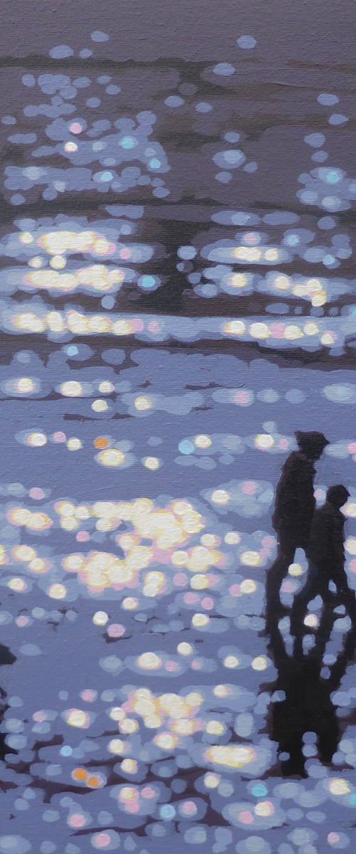 winter afternoon beach walk by Gordon Hunt