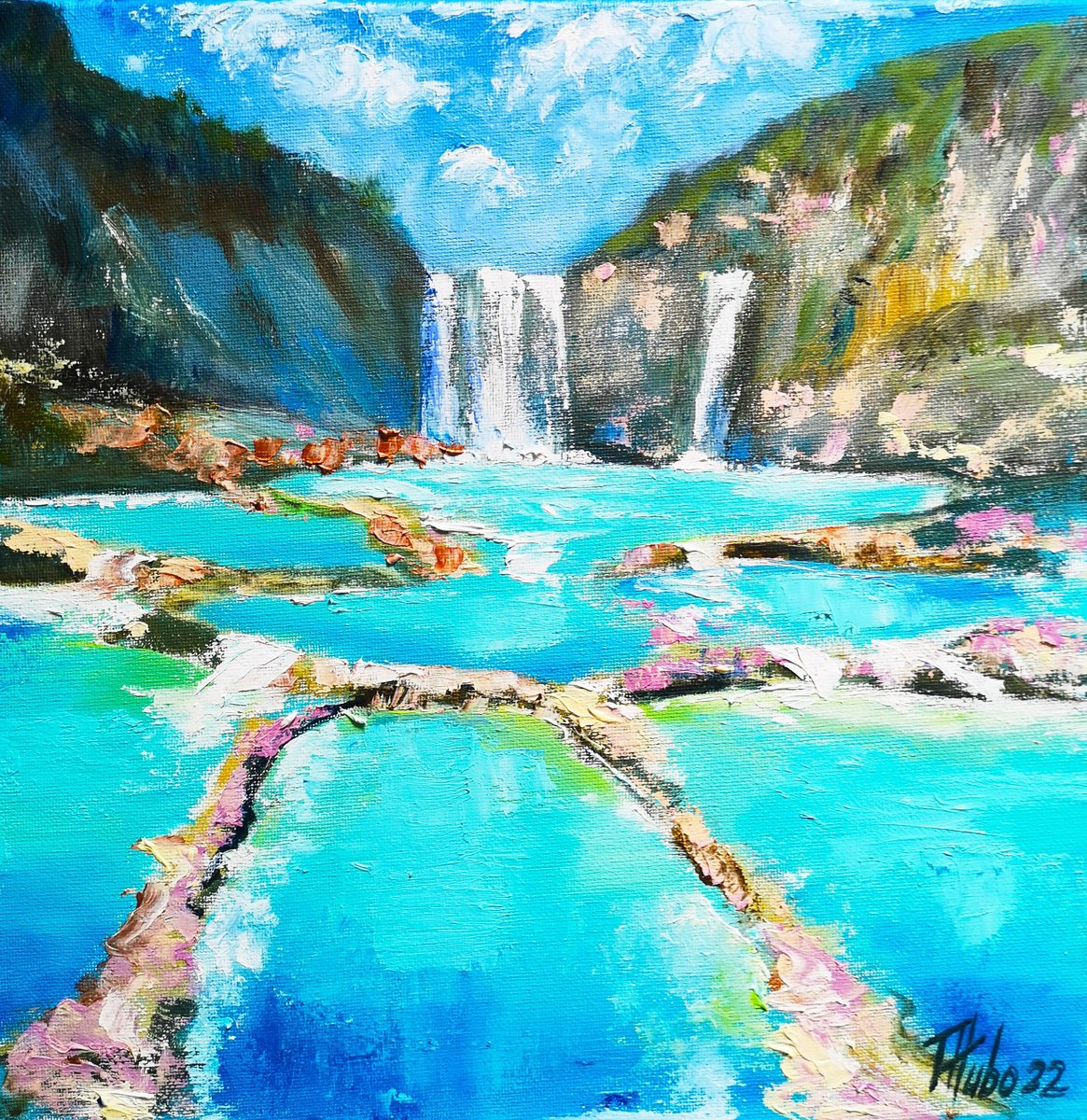 Waterfall in mexico. by Tatajana Obuhova