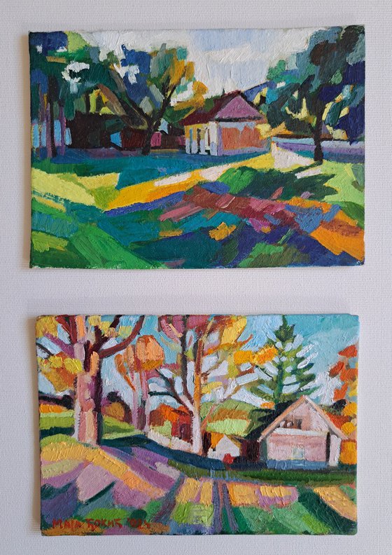 Set of two paintings, 13