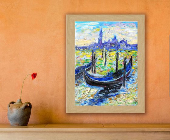 Night Boats in Venice