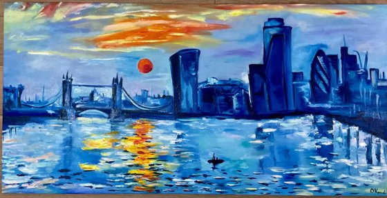 London city and blue colours