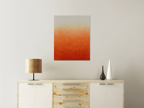 Orange Zest - Shimmer Series color field abstract