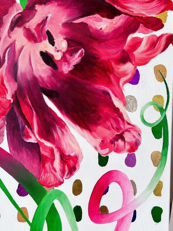 Dancing light on Magenta