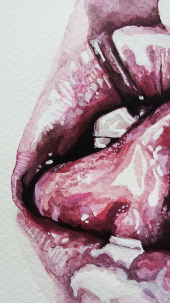 Indecent lips