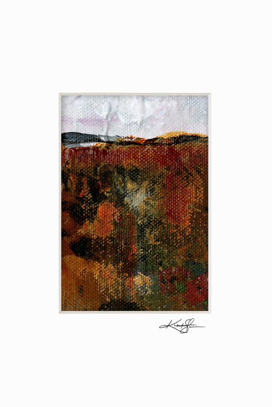 Mystical Land Collection 13 - 3 Textural Landscape Paintings by Kathy Morton Stanion