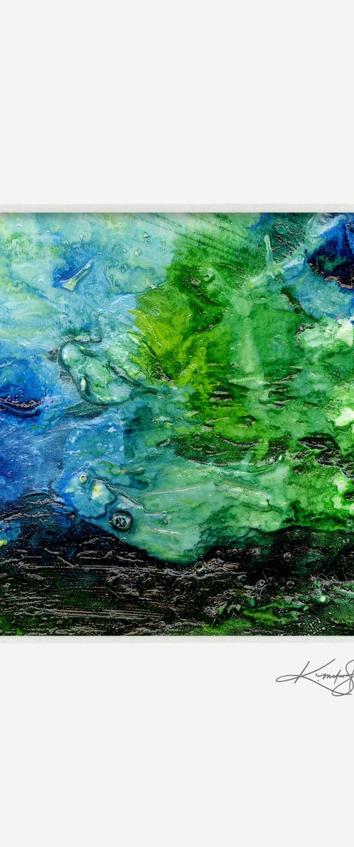 Ethereal Dream 40 - Highly Textural Mixed Media Painting by Kathy Morton Stanion by Kathy Morton Stanion