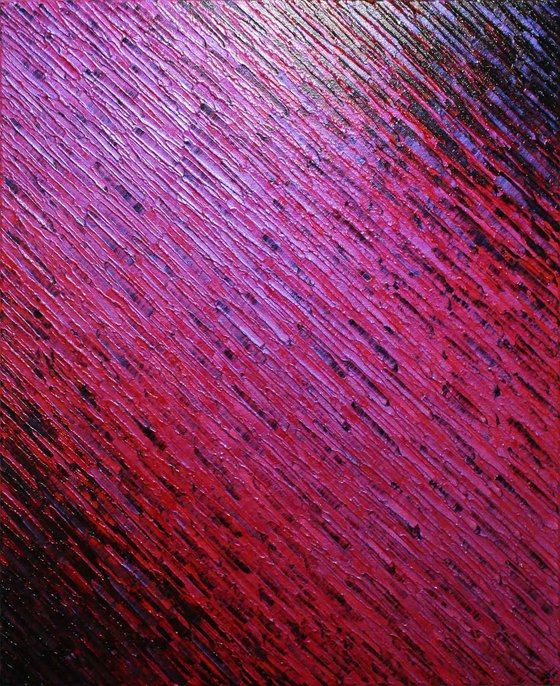 Iridescent pink red knife texture