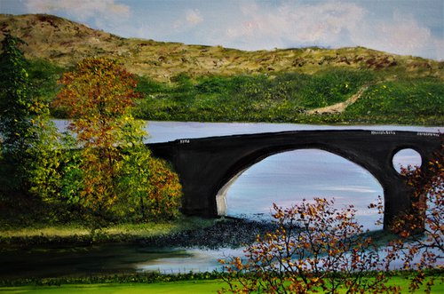 Inveraray Bridge  61cm x 92cm by Hazel Thomson